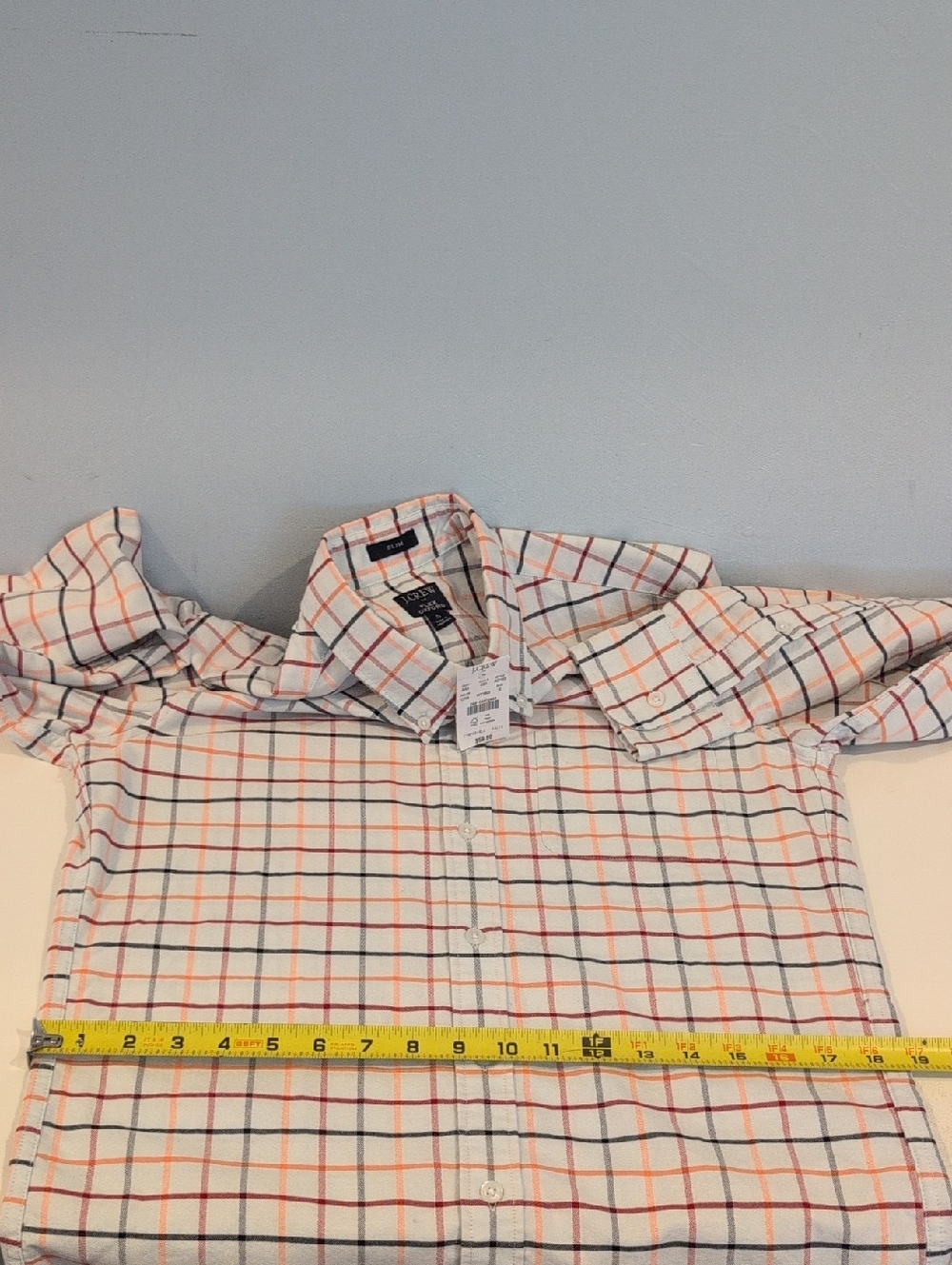 J. Crew Men's Small Slim Fit Flex Oxford Long Sleeve Button Down NWT Style#AD163 - Picture 13 of 16
